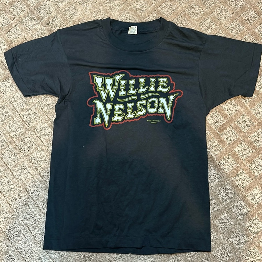 VINTAGE SCREEN STARS TSHIRT | Size S | Willie Nelson